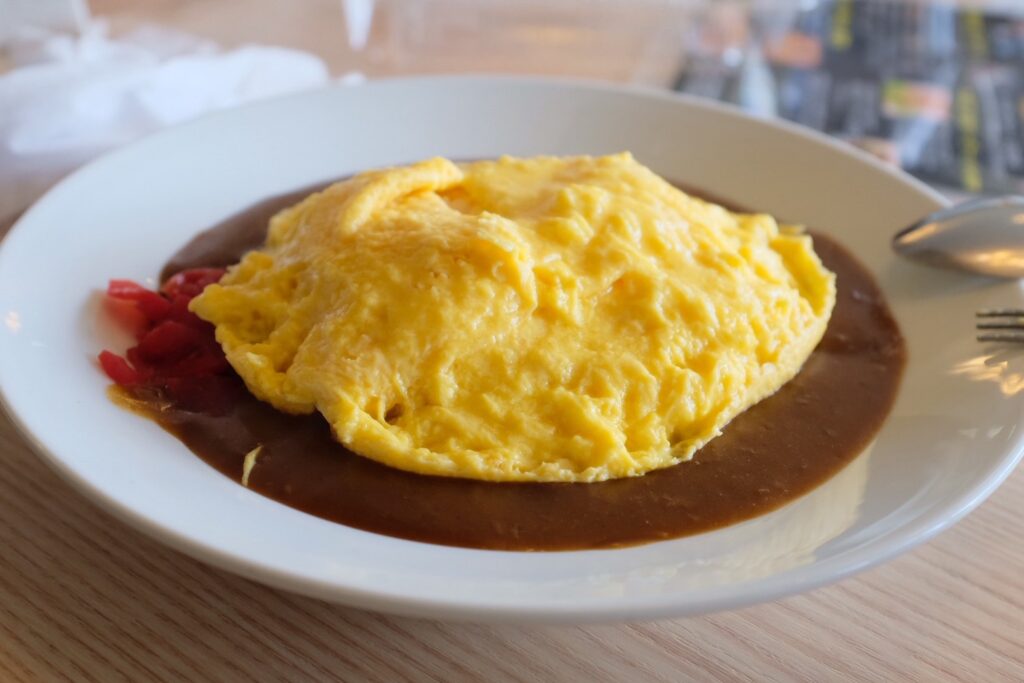 休暇村大久野島で食べたオムライス