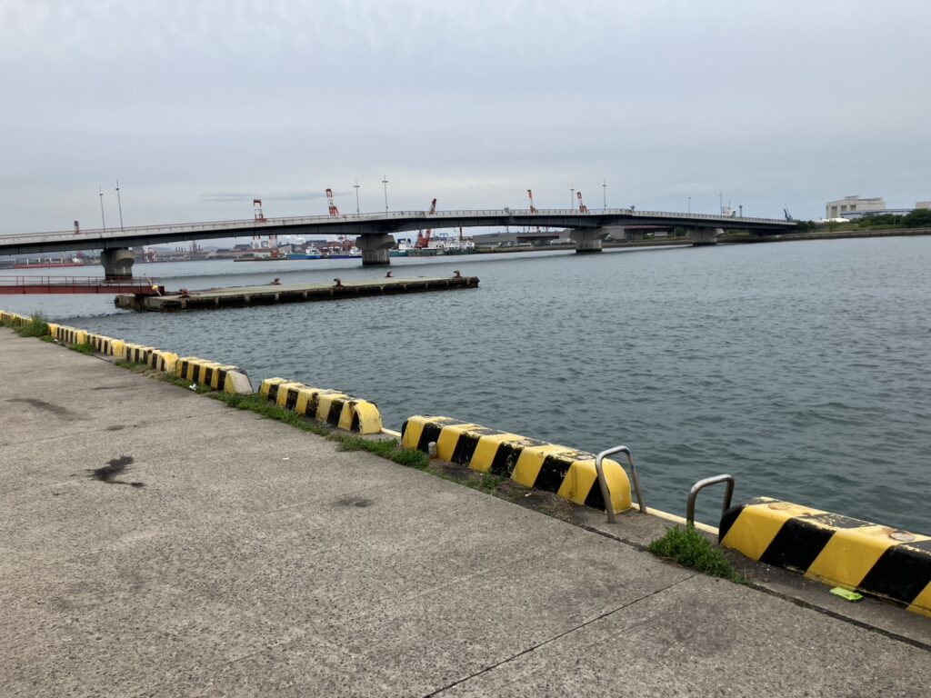 玉島E地区、実際の釣り場の写真