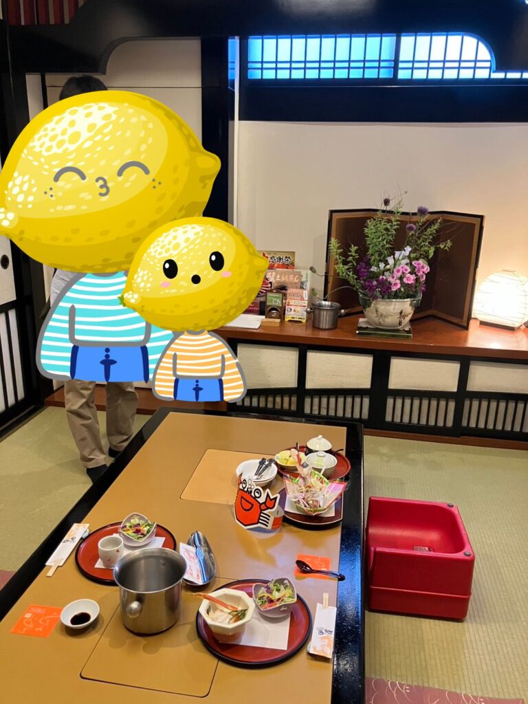 実際に通された個室の写真