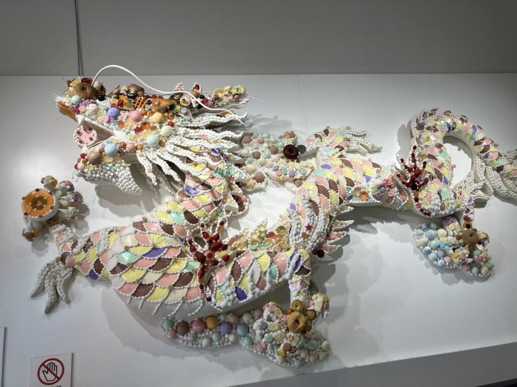 大原こども美術館にあった龍のモニュメント