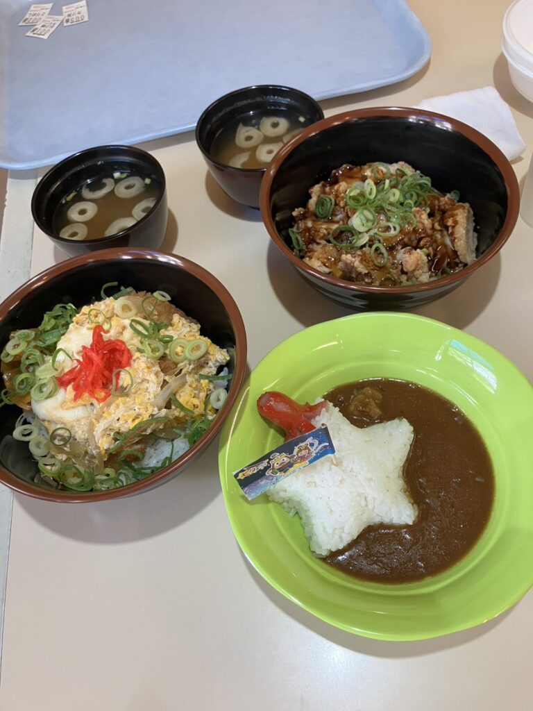 おもちゃ王国で食べたランチの内容。お子様カレーあり!