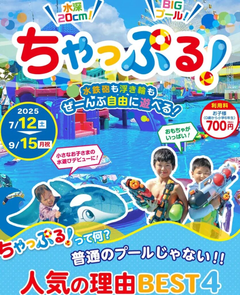 岡山おもちゃ王国のプール「ちゃっぷる」