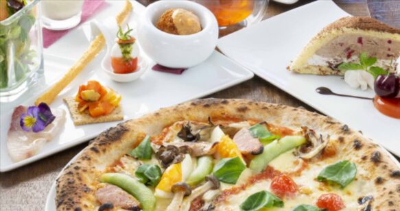 レストランロッサの美味しいピザの写真