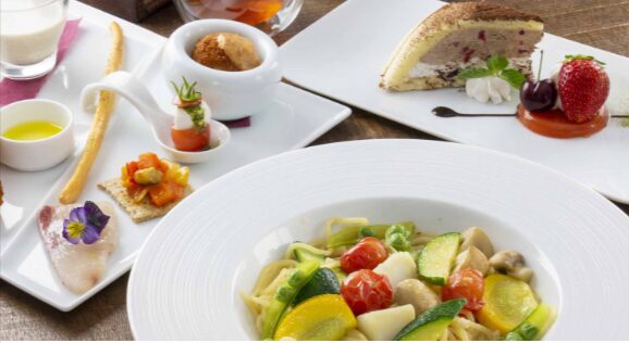 レストランロッサの、生パスタはもちもちで絶品!