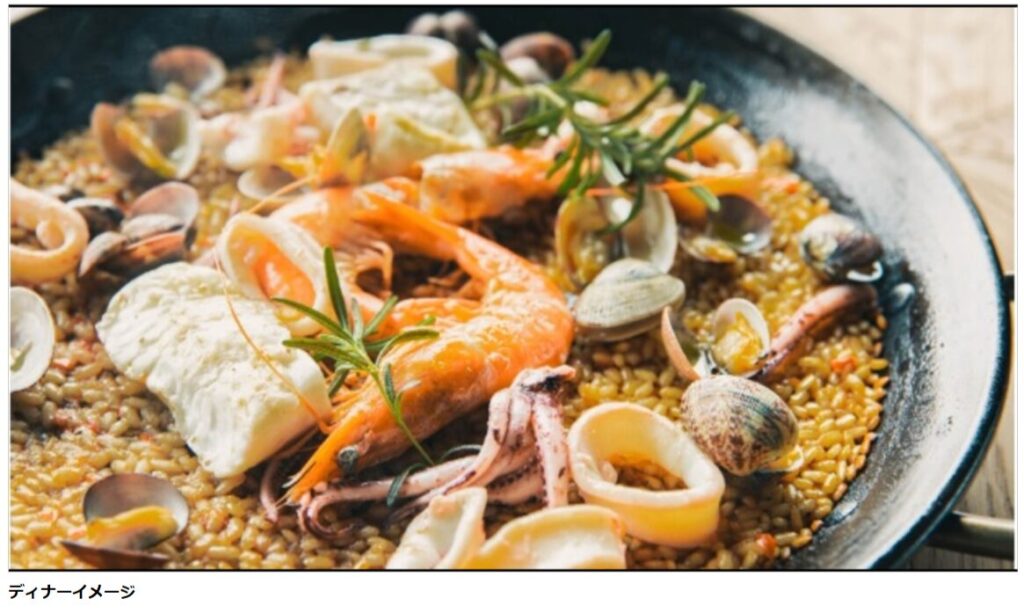 edit x sevenで提供予定のディナーのイメージ画像