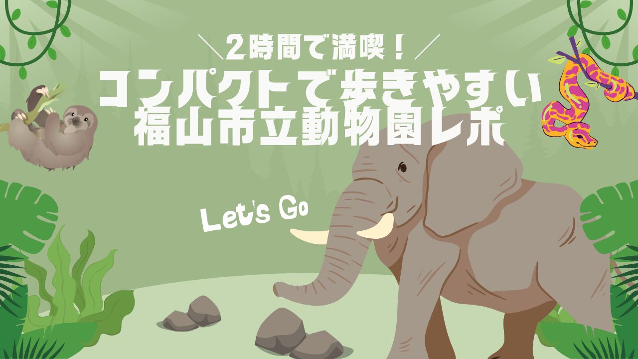 コンパクトで歩きやすい福山市立動物園。その魅力を徹底解説します！